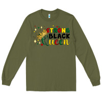 Army Green strong black queen Long Sleeve Tee - Artiststas