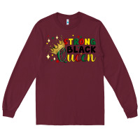Burgundy strong black queen Long Sleeve Tee - Artiststas