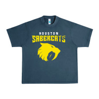 Midnight Navy houston sabercats Urban Heavy Tee - linhVisuals