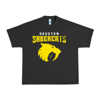 Pigment Black houston sabercats Urban Heavy Tee - linhVisuals