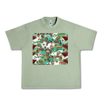 Oil Green christmas magic pattern Urban Heavy Tee - CowhideDigitalArt