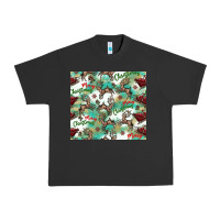 Pigment Black christmas magic pattern Urban Heavy Tee - CowhideDigitalArt
