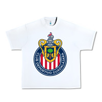 White guadalajara Femenil Urban Heavy Tee - linhVisuals