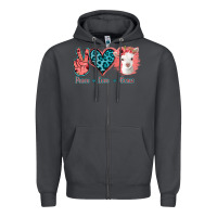Smoke Peace Love Goats Zipper Hoodie - Jasminsmagicworld
