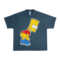 Midnight Navy TRIPY BART SIMPSONS Urban Heavy Tee - linhVisuals