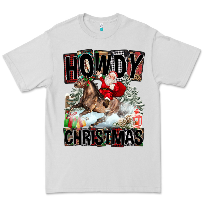 Howdy Christmas Rodeo Santa Premium Tee by FaDigitalArtStudio | Teevron