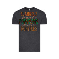 Vintage Black flannels hayrides pumpkins bonfires Vintage Tee - CowhideDigitalArt