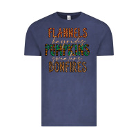 Vintage Denim flannels hayrides pumpkins bonfires Vintage Tee - CowhideDigitalArt