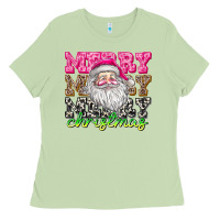 Matcha merry merry merry christmas Ladies Tee - CowhideDigitalArt
