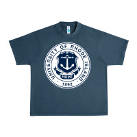Midnight Navy university of rhode island Urban Heavy Tee - linhVisuals