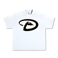 White D Backs Baseball Urban Heavy Tee - linhVisuals