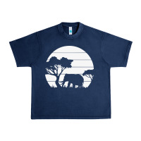 Navy elephant art Urban Heavy Tee - linhVisuals