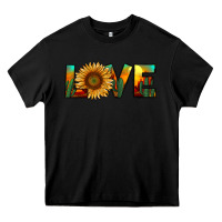 Black desert sunflower love Heavy Core Tee - RanaPortraitStore
