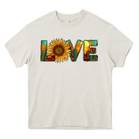 Cream desert sunflower love Heavy Core Tee - RanaPortraitStore