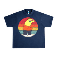 Navy smiling friends Urban Heavy Tee - linhVisuals