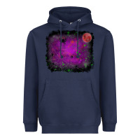 Navy halloween backround moon Heavyweight Hoodie - RanaPortraitStore