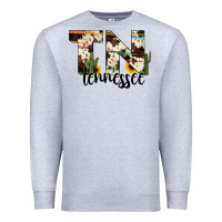 Heather Grey tenesse state cowhide serape cactus Premium Sweatshirt - RanaPortraitStore