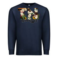 Navy tenesse state cowhide serape cactus Premium Sweatshirt - RanaPortraitStore