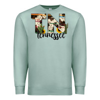 Seafoam tenesse state cowhide serape cactus Premium Sweatshirt - RanaPortraitStore