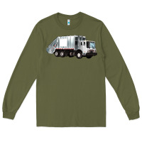 Army Green garbage truck Long Sleeve Tee - Artiststas