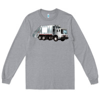 Heather Grey garbage truck Long Sleeve Tee - Artiststas