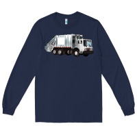 Navy garbage truck Long Sleeve Tee - Artiststas