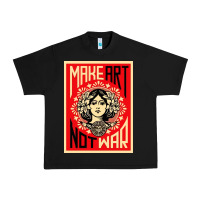 Black make art no war Urban Heavy Tee - linhVisuals