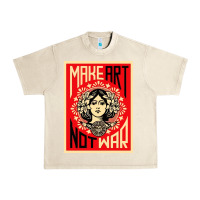 Sandshell make art no war Urban Heavy Tee - linhVisuals