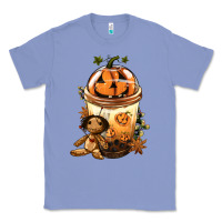 Colony Blue Halloween Jack O Lantern Bobba Cup Classic Tee - FaDigitalArtStudio