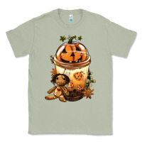 Matcha Halloween Jack O Lantern Bobba Cup Classic Tee - FaDigitalArtStudio