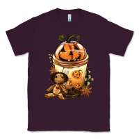 Plum Halloween Jack O Lantern Bobba Cup Classic Tee - FaDigitalArtStudio