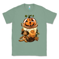 Sage Halloween Jack O Lantern Bobba Cup Classic Tee - FaDigitalArtStudio