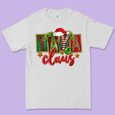Christmas Yaya Claus Premium Tee Designed By Fadigitalartstudio