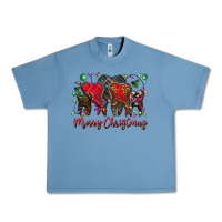 Pebble Blue merry Christmas teeth Urban Heavy Tee - CowhideDigitalArt