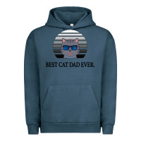 Pigment Midnight Navy Best Cat Dad Ever Urban Hoodie - Bettercallsaul
