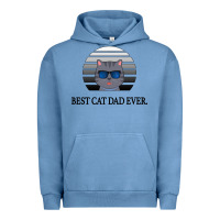 Pigment Pebble Blue Best Cat Dad Ever Urban Hoodie - Bettercallsaul