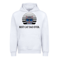 White Best Cat Dad Ever Urban Hoodie - Bettercallsaul