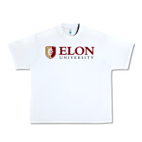 White Elon University Urban Heavy Tee - linhVisuals