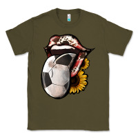 Army Green Soccer Tongue Classic Tee - Jasminsmagicworld