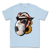 Dusty Blue Soccer Tongue Classic Tee - Jasminsmagicworld