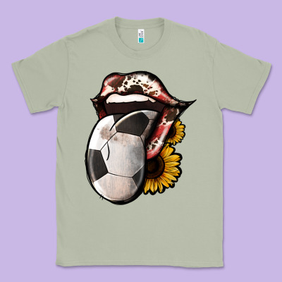 Soccer Tongue Classic Tee Designed By Jasminsmagicworld
