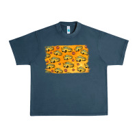 Midnight Navy School Bus Pattern Urban Heavy Tee - Jasminsmagicworld