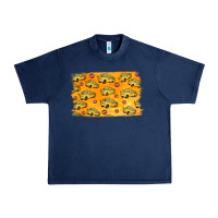 Navy School Bus Pattern Urban Heavy Tee - Jasminsmagicworld