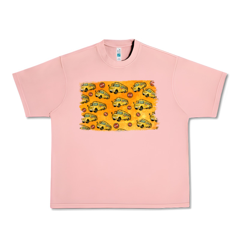School Bus Pattern Urban Heavy Tee by Jasminsmagicworld | Teevron