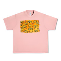 Salmon School Bus Pattern Urban Heavy Tee - Jasminsmagicworld