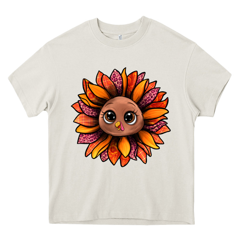 Turkey Sunflower Bbs Heavy Core Tee by BundleAndBundleShop | Teevron