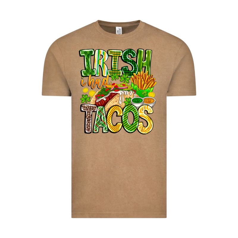 Irish I Had Tacos Vintage Tee by CowhideDigitalArt | Teevron