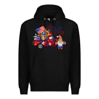Black american gnomies truck Premium Hoodie - BarkalooDesign