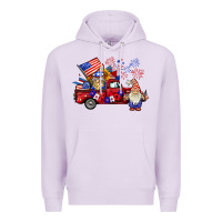 Lilac american gnomies truck Premium Hoodie - BarkalooDesign