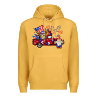 Mustard american gnomies truck Premium Hoodie - BarkalooDesign